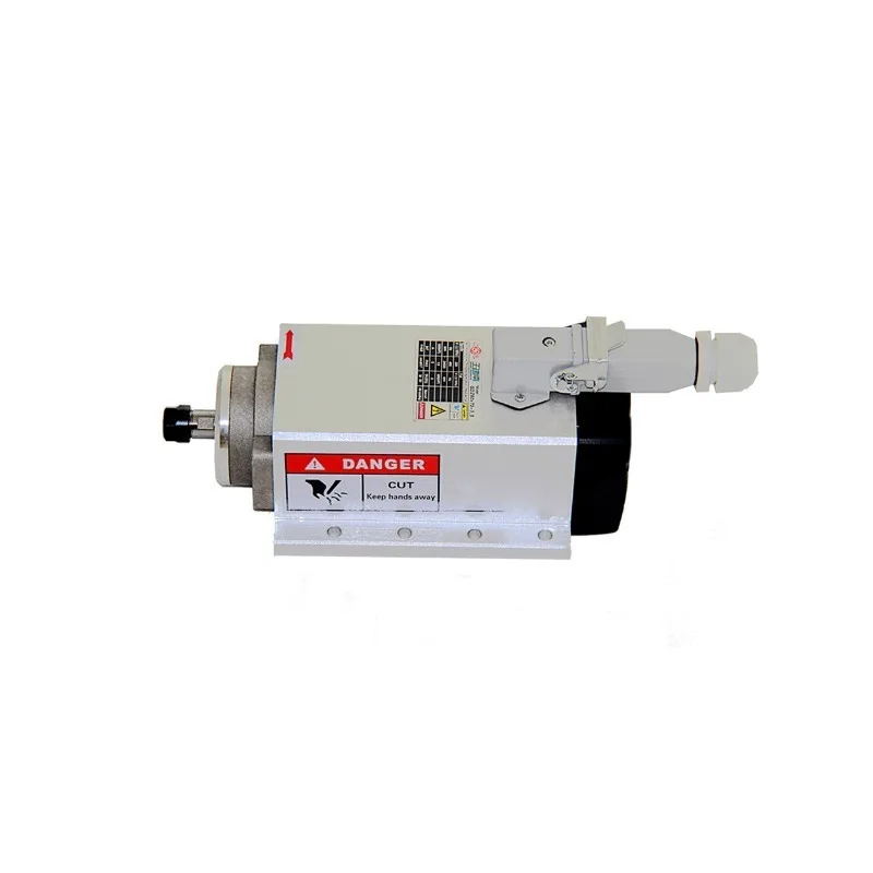 Chinese Made Spindle Motor 1.5kw square air Cooled Electric AC Spindle Motor with Flange