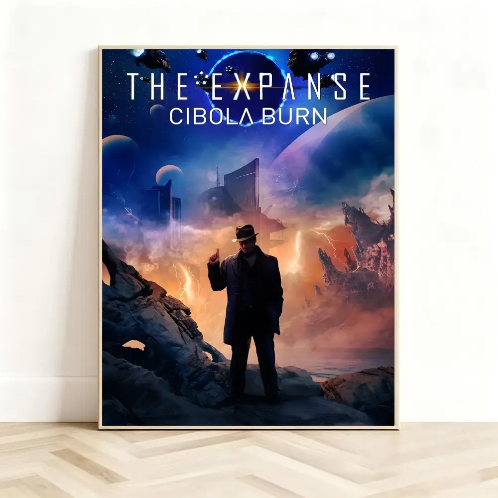 Sci-Fi Series The Expanse Poster Classic Self-Adhesive PP Wall Sticker for Living Room Bar Decor Gift
