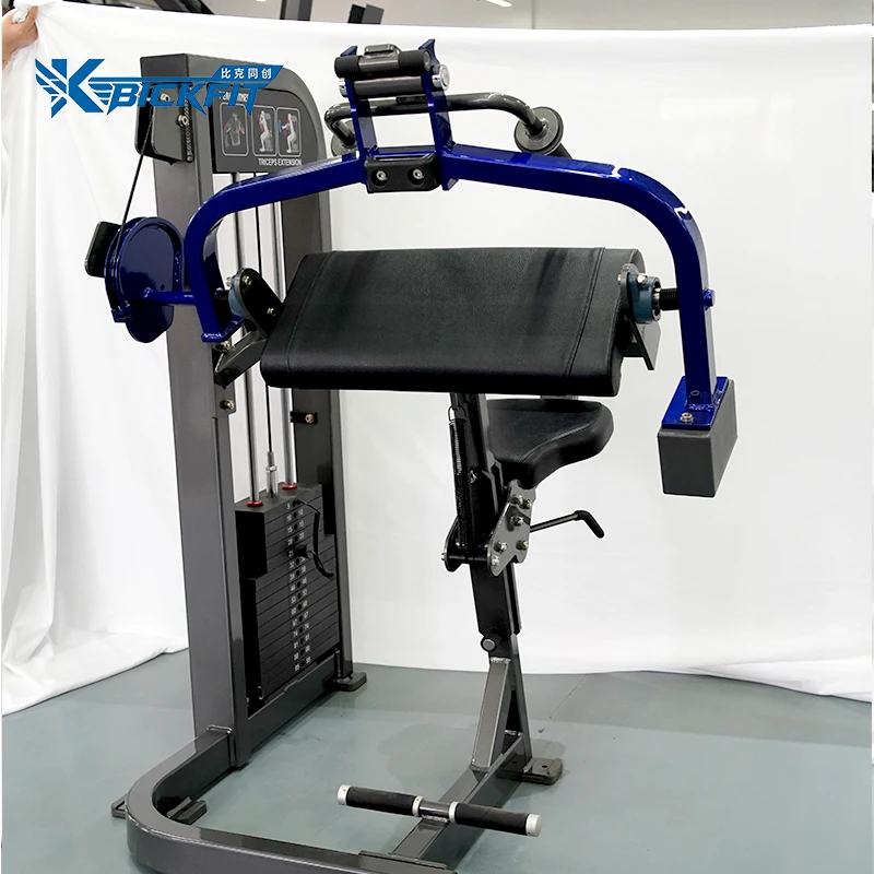 Adjustable Steel Biceps Muscle Trainer Fitness Equipment Pin Loaded Machine Weight Stack Durable Commercial Use