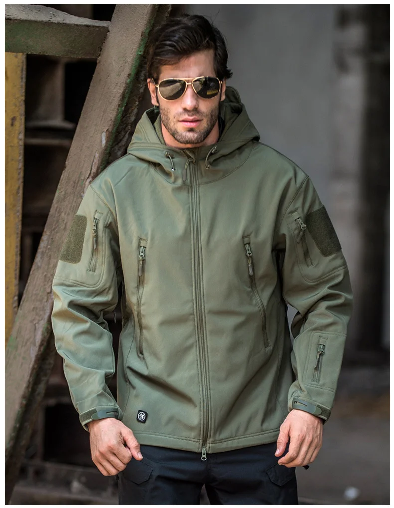 Military Shark Skin Soft Shell Jackets Men Tactical Windproof Waterproof jacket men Army Combat Jackets Mens Hooded Bomber Coats 25 Sd2ce1a7e93ef46fbbb9fe57cf30d4625p