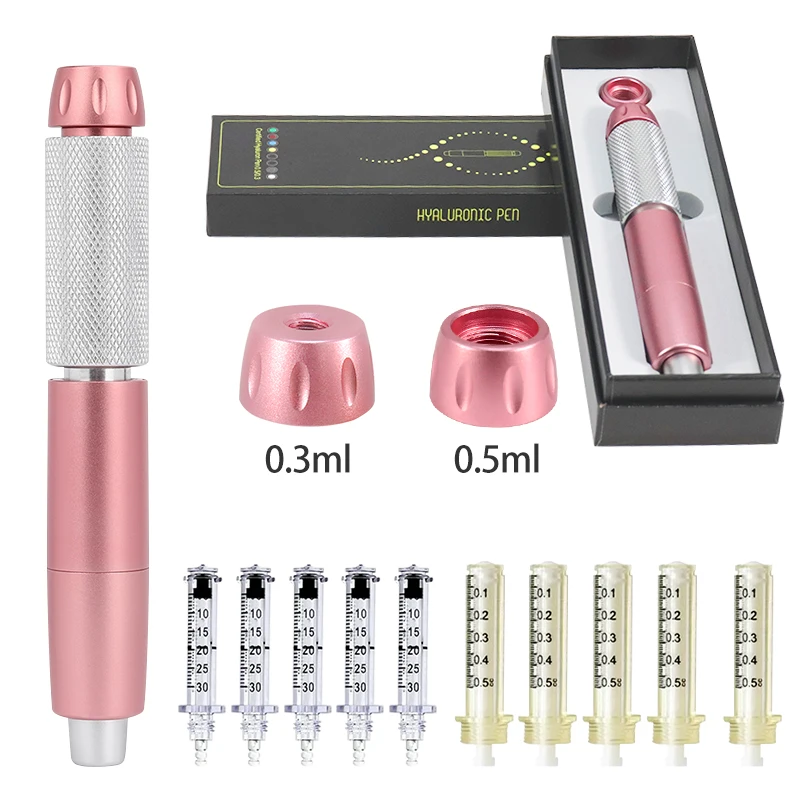 Hyaluronic Acid Pen Lip Plumping Light Spot Wrinkle Removal Lip Syringe Nebuliser Adjustable Pressure Pen Anti-Wrinkle Tools