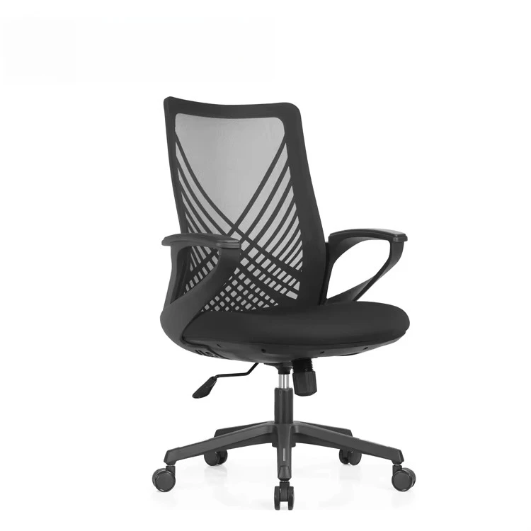 

Modern Style Executive Office Chair Fabric Swivel Mesh Staff Chair with Height Adjustable Lift Back Ergonomic Furniture