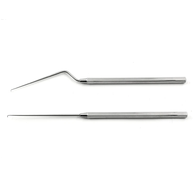 Ceruminous hook Ear-picking tool with hard stainless steel fine-crochet ear-scoop