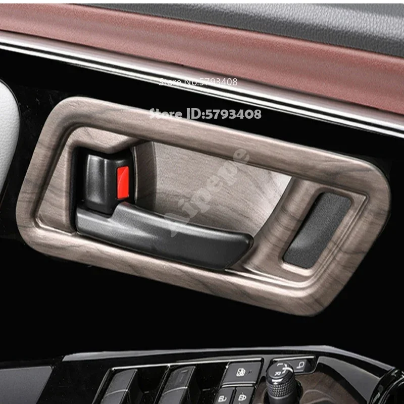 LHD ABS Peach wood For Toyota BZ4X EA10 2022 2023 ineterior accessories door bowl Window Lift Gear Shift Air Vent Cover Trims