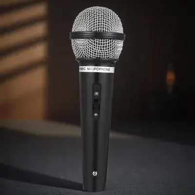 

1Pcs Mini Black Microphone Fake Mic Prop Lightweight Sturdy Kid Party Favor Microphone for Toddlers Kids Toy Party Favor