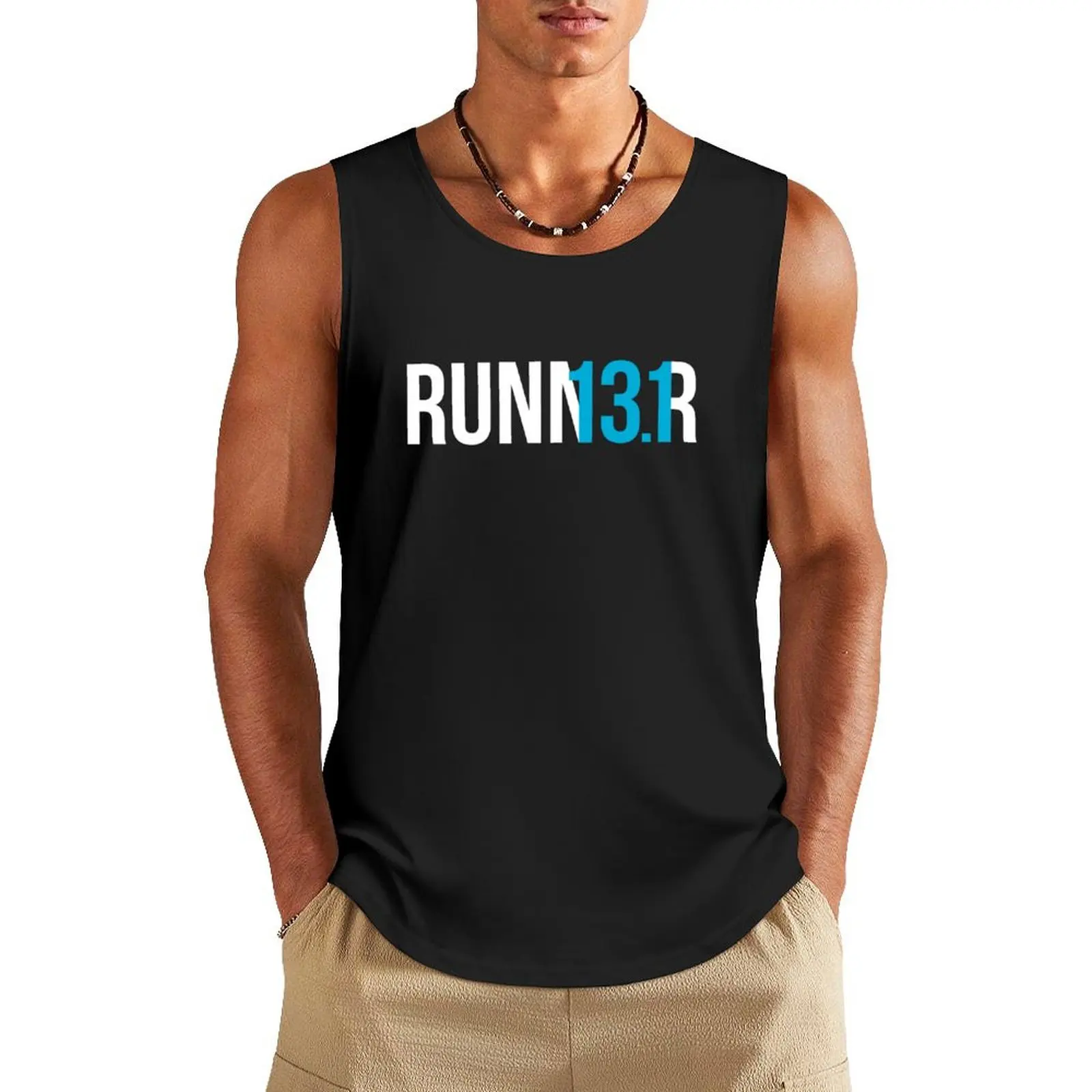 Half Marathon Runner Gift 13.1 Runner Design Tank Top Fitness men clothing Sleeveless men sports clothes for men summer