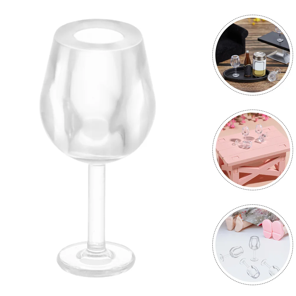 

20pcs Miniature Wine Glasses 1:12 Scale Realistic Dollhouse Kitchen Decor Pretend Play Photography Props Mini Kitchen Miniature