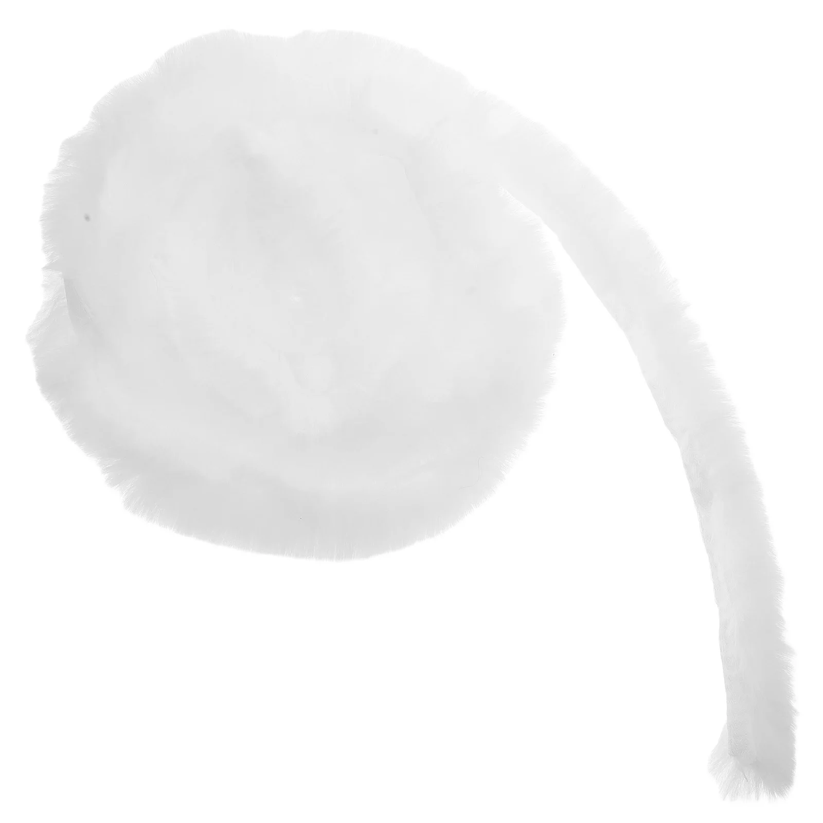 

Christmas White Faux Ribbon Trim 3 Roll for Xmas Tree Decoration DIY Craft Material Simulation Ribbon for Holiday Caps Boots