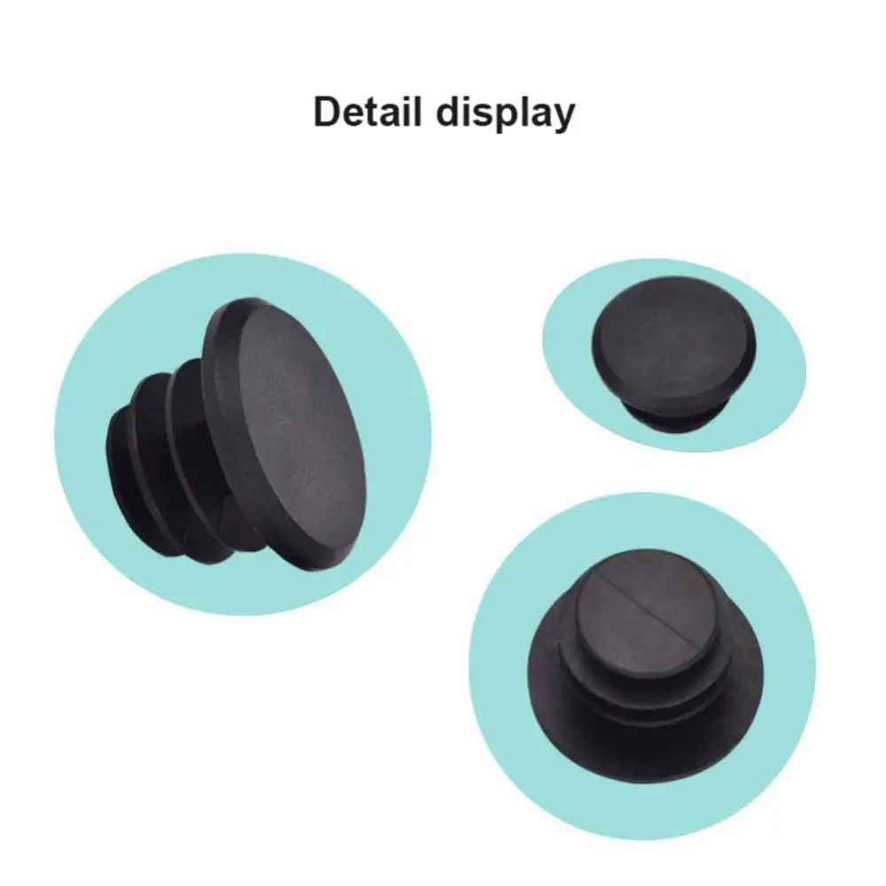 Plástico guiador End Plug para Mountain Bike, PVC Handle Grip, End Stoppers, bicicleta de estrada, MTB, 1 par