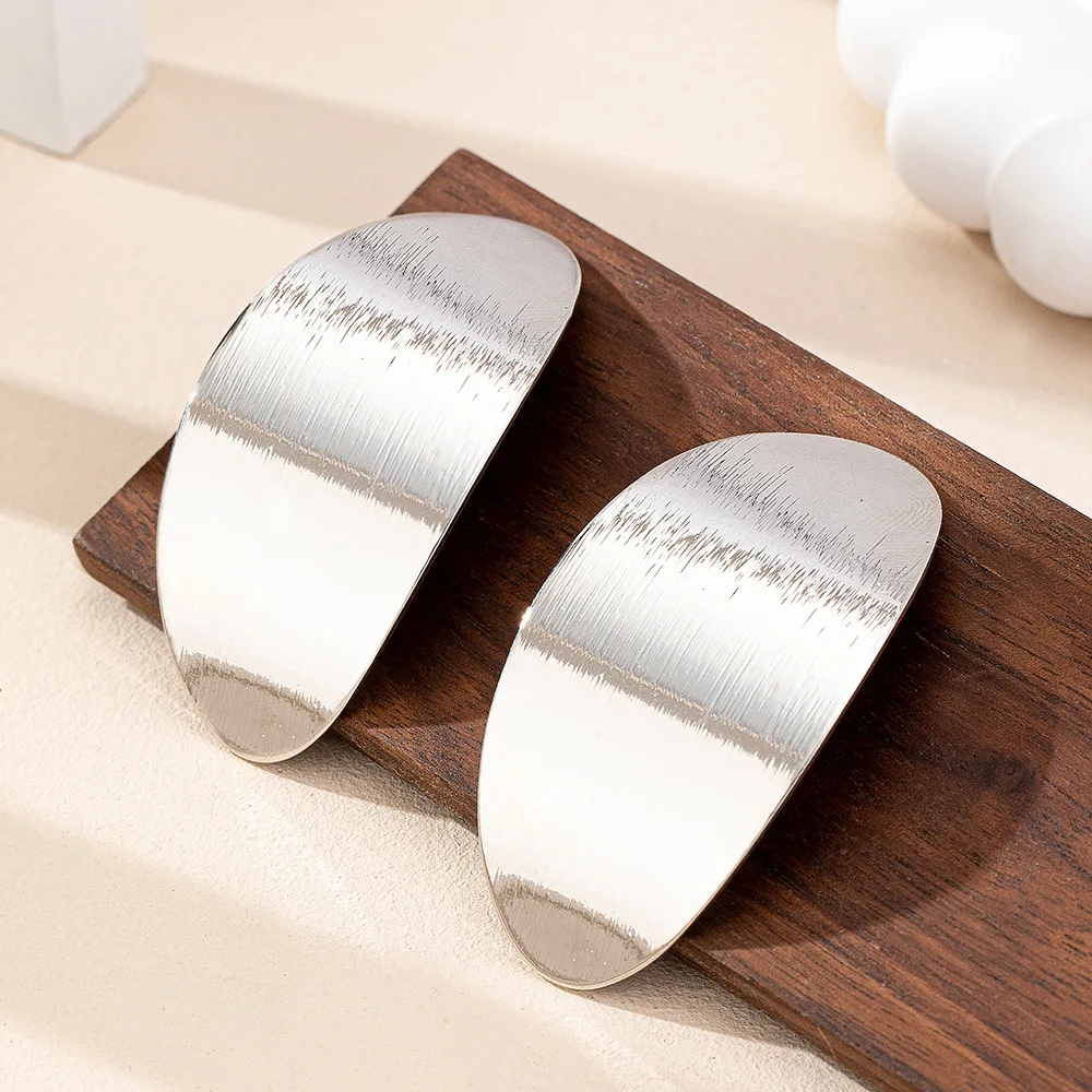 أقراط معدنية هندسية للنساء بسيطة موضة الأذن مجوهرات اكسسوارات رائجة البيع هدية حفلة 2025 نمط جديد #6