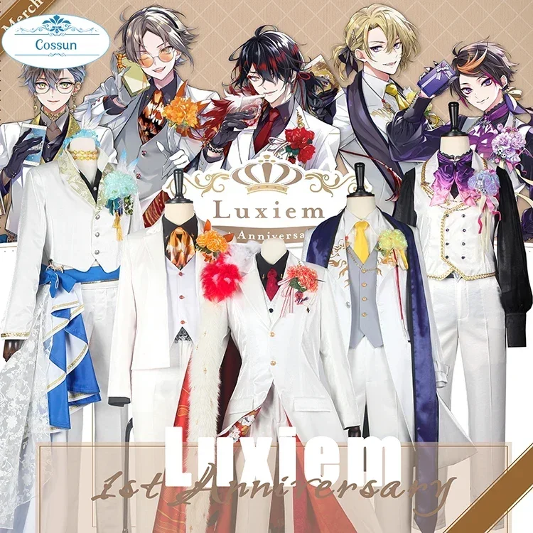 COSSUN [Customized] Ensemble Stars Luxiem 1st Anniversary Ike Eveland/VoxAkuma/Luca/Kaneshiro Cosplay Costume Halloween Outfits