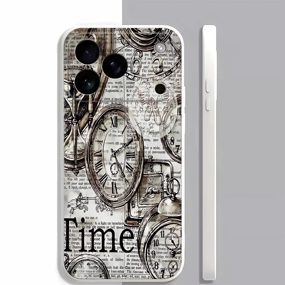 

TIME Phone Case for iPhone17ProMax/17Pro/17/16/16Pro/15/14/13/12/11/Pro/Plus Fashion Friend Gift Aesthetic Phone Case