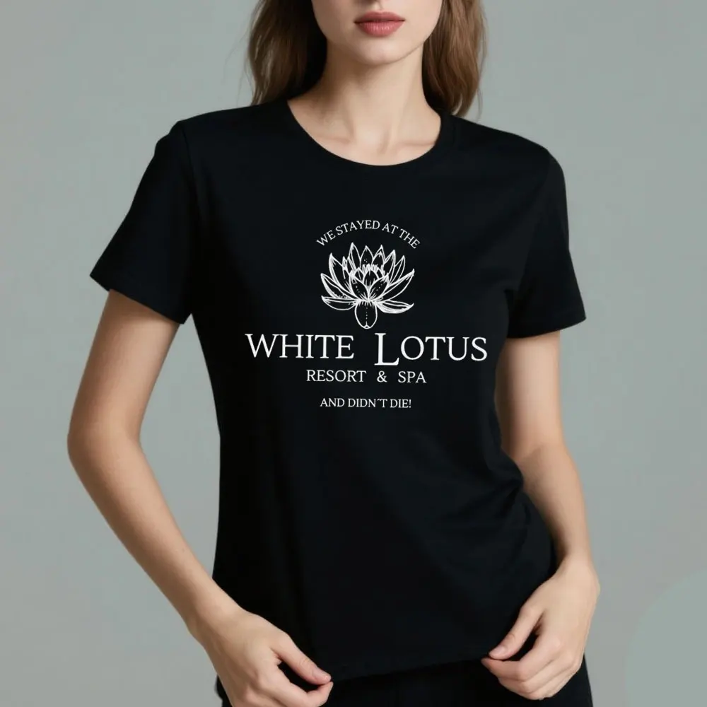 Camiseta de recuerdo para parejas White Lotus Resort & Spa, camiseta divertida inspirada en el programa de televisión White Lotus, camisa Unisex con cuello redondo, Ideas de regalos