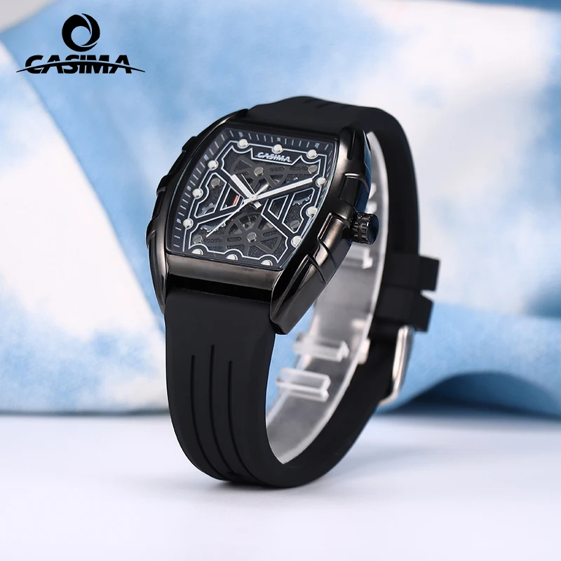 ساعات رياضية بحزام سيليكون من CASIMA، ساعات للطلاب، ساعات للأزواج، حركة كوارتز، مقاومة للماء، موديل CS2159-1042