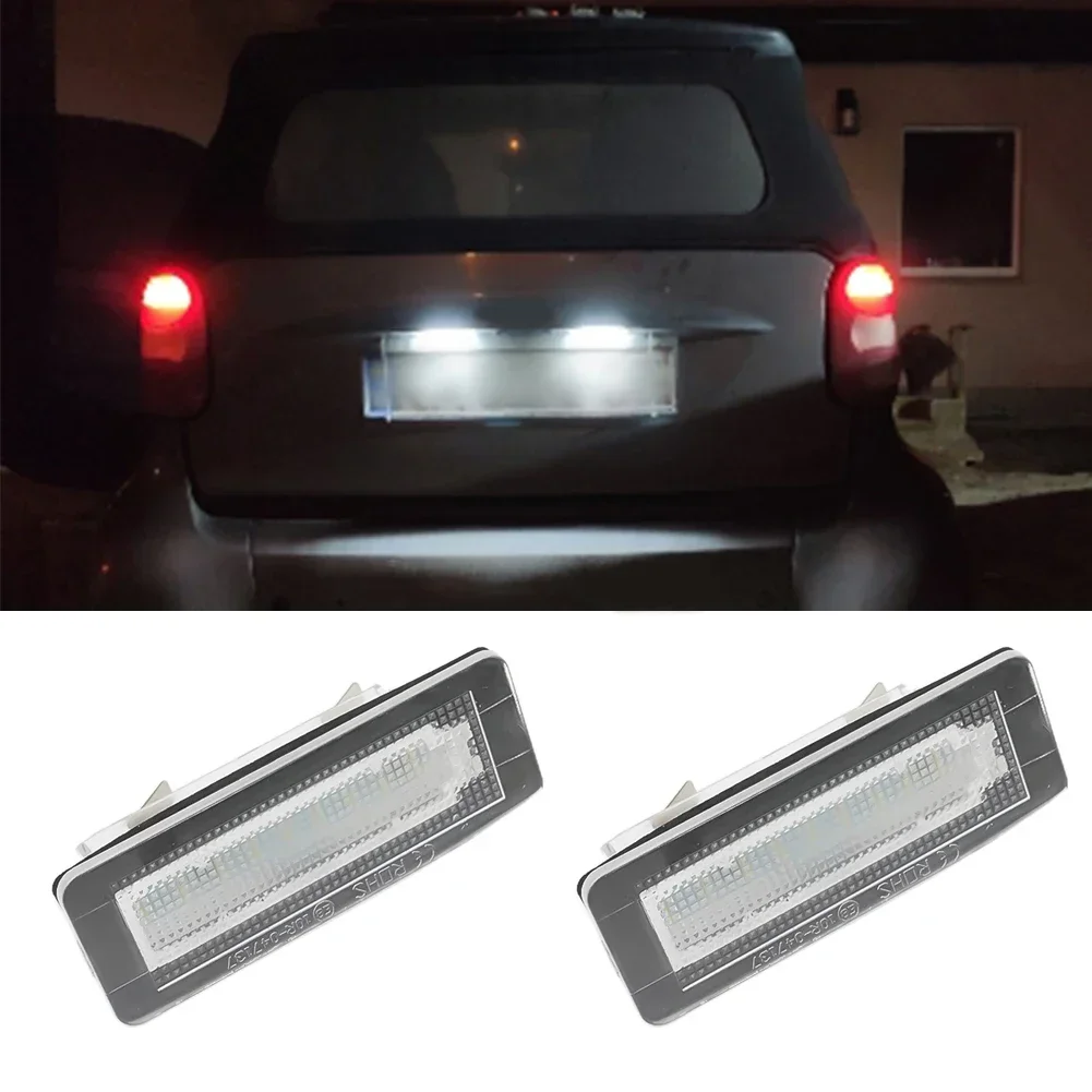 

Long lasting Performance, Easy to Install LED License Plate Lights, White, Compatible with Coupe Cabrio 450 451