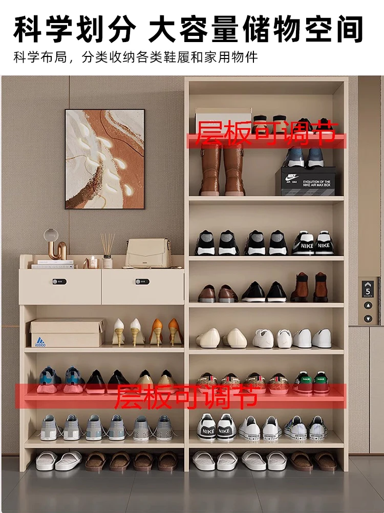 Locked shoe cabinet, anti-theft password lock at the door of the home, elevator entrance, corridor, aisle, corridor, locker, sto