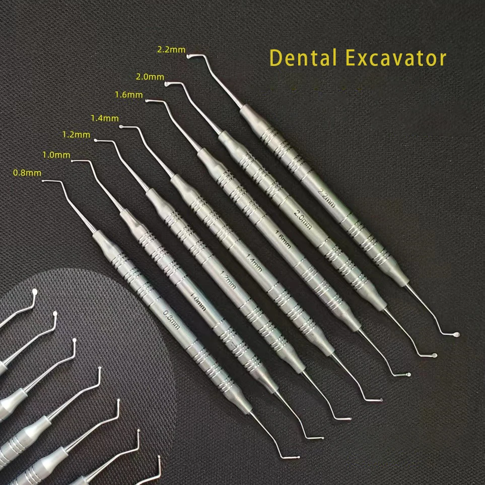 

Tooth scraper Dental Gum Curettes, Small Scoops, Curettage Spoons — Imported Instruments for Oral Implantology