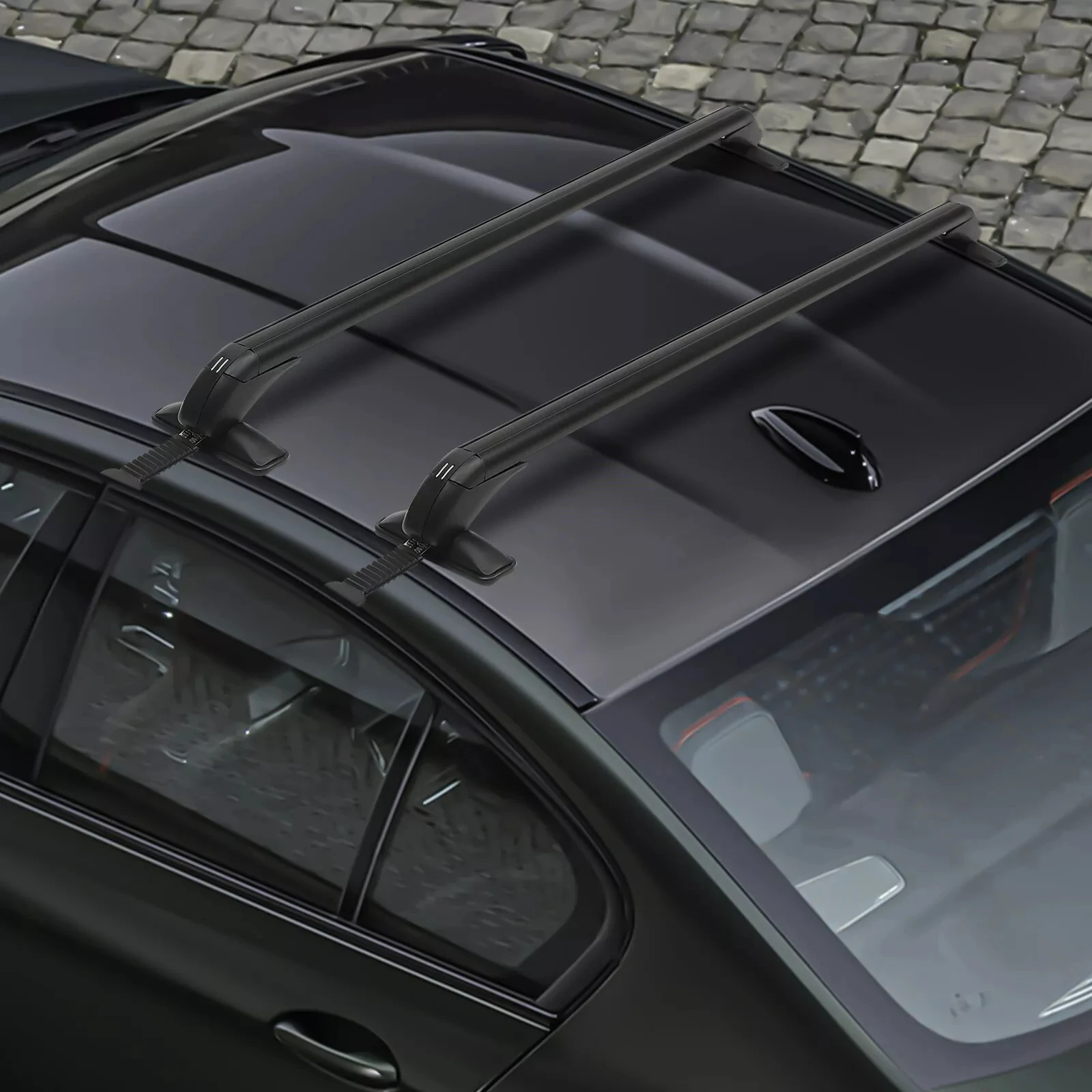 

Car Roof Rack Cross Bar – 41.34" Aluminum Luggage Carrier for 4-Door/5-Door Car Models