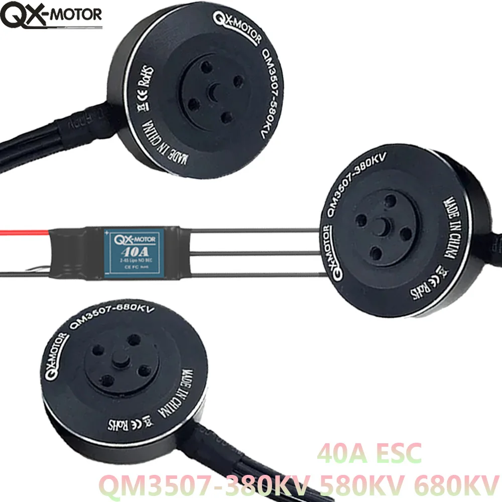 

QX-MOTOR QM3507 380KV 580KV 680KV Brushless Motor 3507 3508 for DIY RC Quadcopter Multi-Axis Drone Accessories