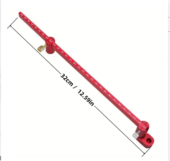 300mm Fixed Point Line Marking Gauge Tool Set Adjustable Aluminum Compass Scribe Center Finder Woodworking Circle Ruler