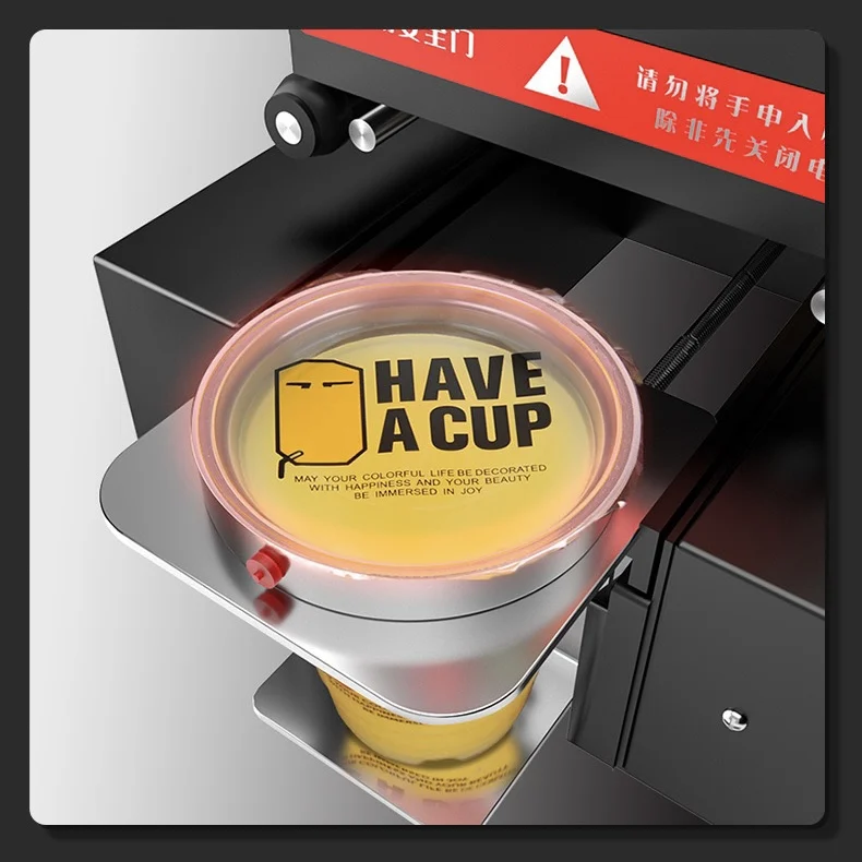 High Quality Soup Takeaway Packaging Bubble Tea Equipment Ice Cream Cup Sealing Machine Automatic Cup Sealer Machine