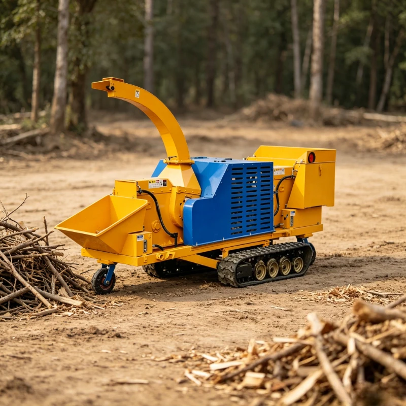 Wood Chipper Shredder, Electric Start Reliable Crusher, Wood Waste Grinding Shredder Tool for Garden Soil Conditioning