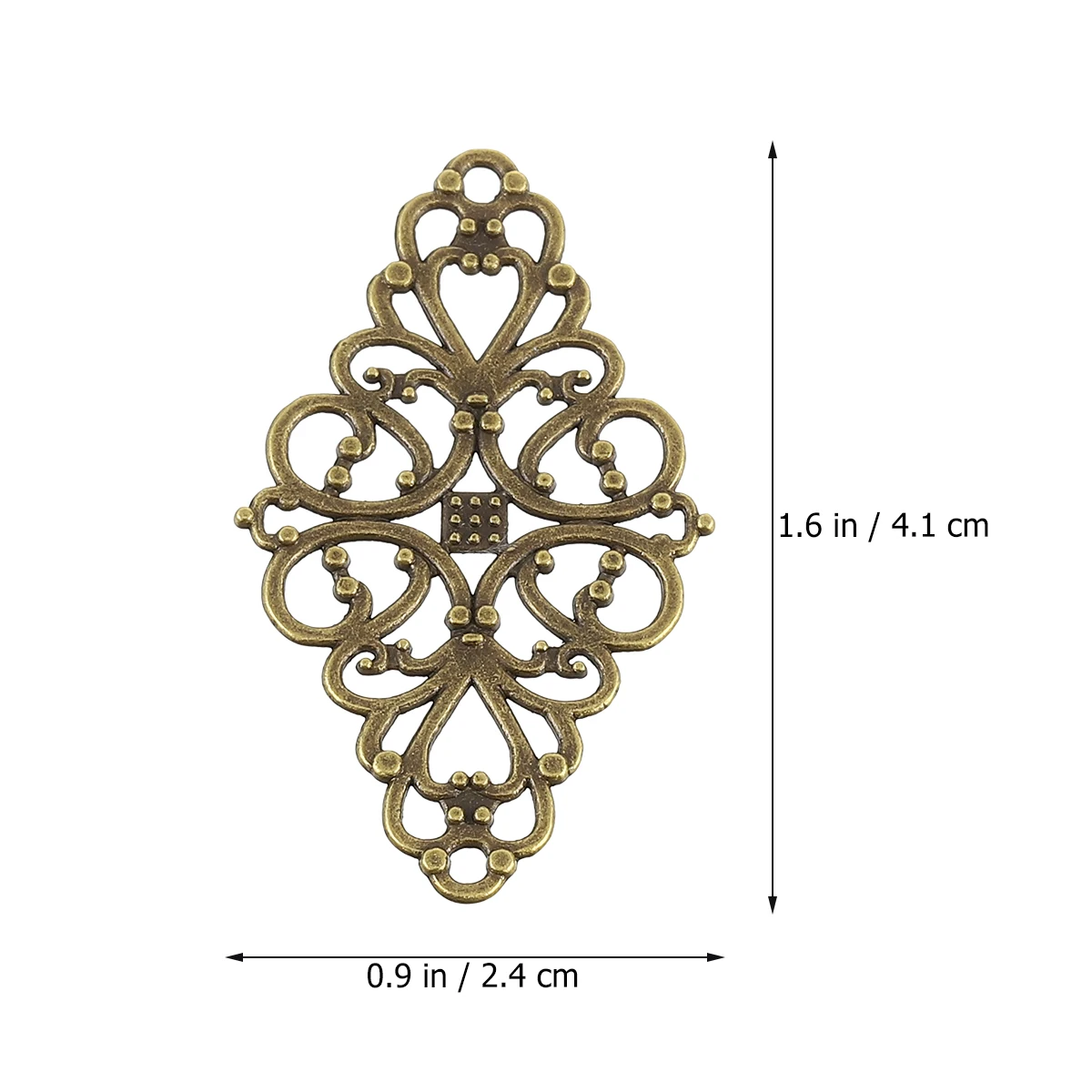 

40pcs Vintage Jewelry Accessories Connector Charms Bracelets Pendants Metal DIY Supplies Alloy Durable Necklace Project Keychain