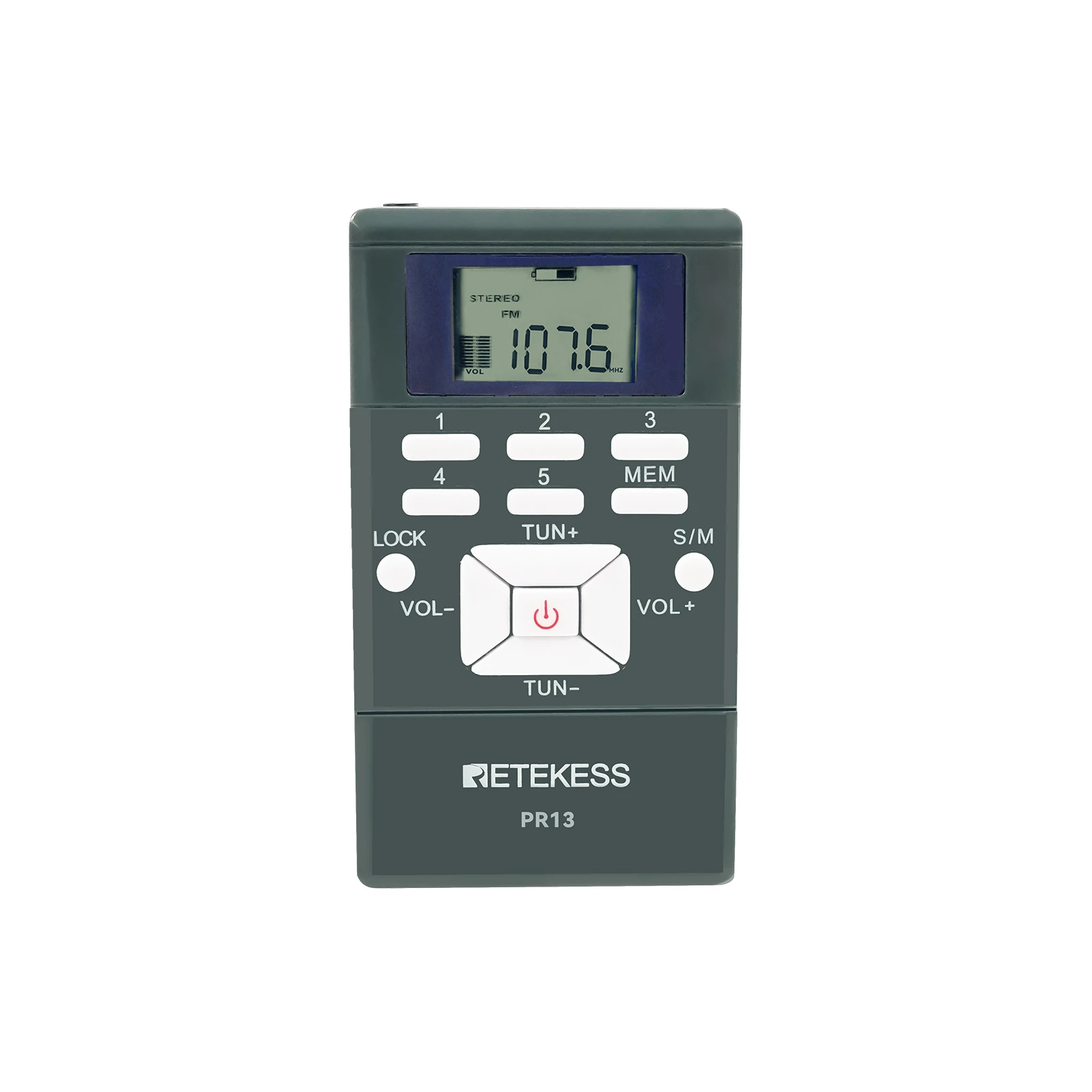 RETEKESS PR13 Mini Radio FM Tragbare Radios auf Batterien Uhr Taschenradio Empfänger DSP Stereo Für Wanderung Jog Tour Guide Training – Detail 17