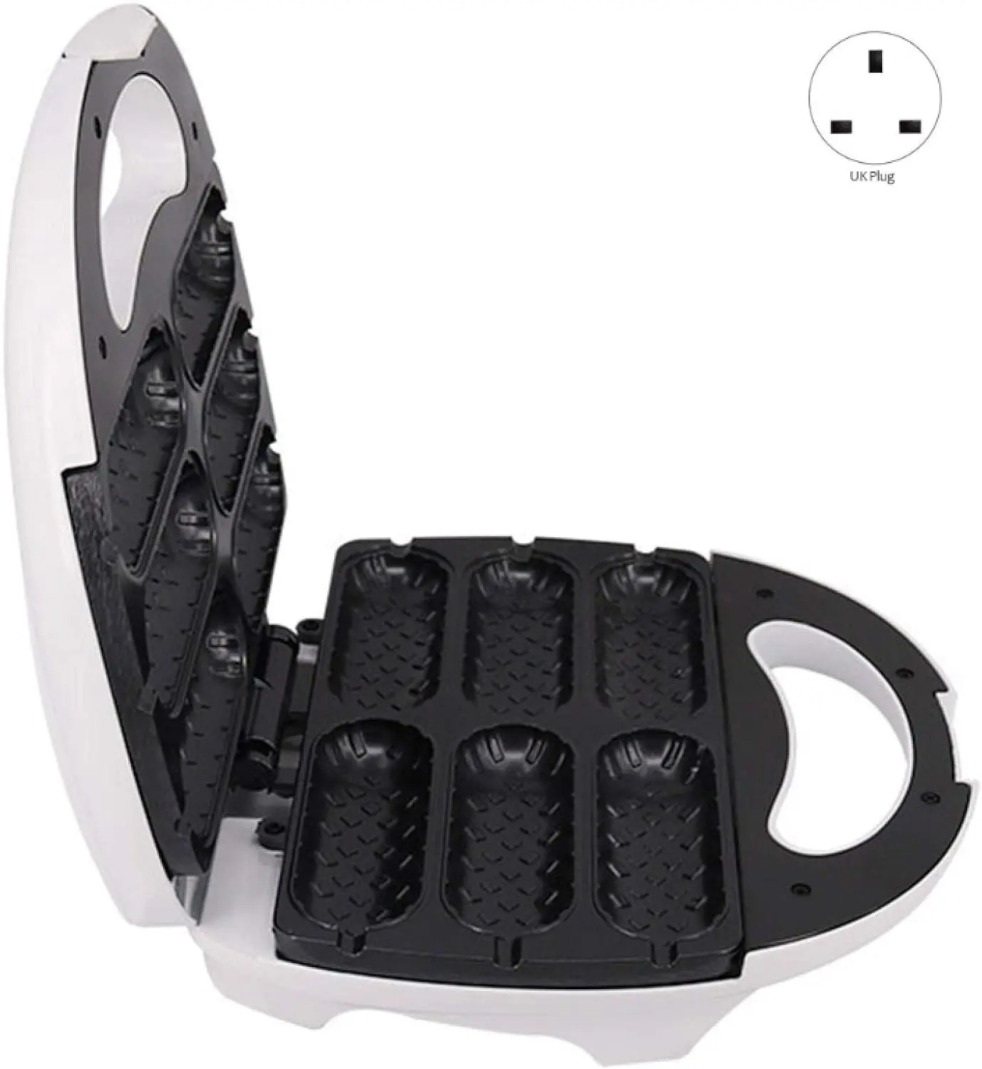 محمصة ساندويتش، صانع الوافل هوت دوج الذرة المقرمشة الكهربائية، ماكينة صنع الكعك الفرنسية الصغيرة هوت دوج اسكيمو السجق الإفطار Pa