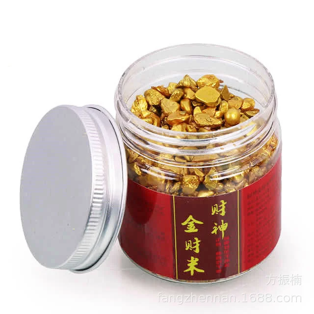 King Kong Mingsha Bottled God Of Wealth Golden Rice Vermilion Powder Realgar