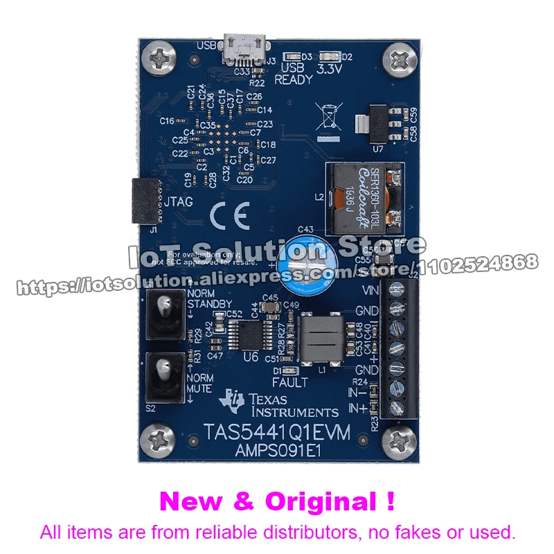TAS5441Q1EVM Audio amplifier evaluation module for eCall, telematics, instrument cluster and infotainment