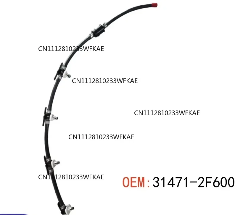 For Kia Sorento 09-18 Diesel 2.2 31471-2F600 Fuel Injector Return Hose Plug Rubber Overflow Hose Fuel Return Pipe 314712F600