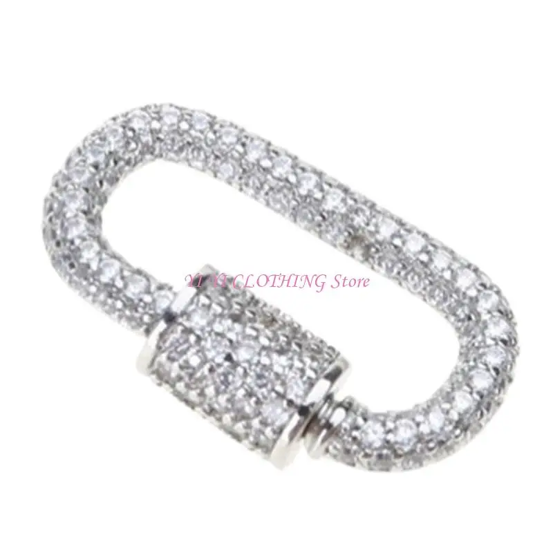 N5KF متألقة Zirconia Brooch Clasp Clasp قلادة DIY قلادة موصل #2