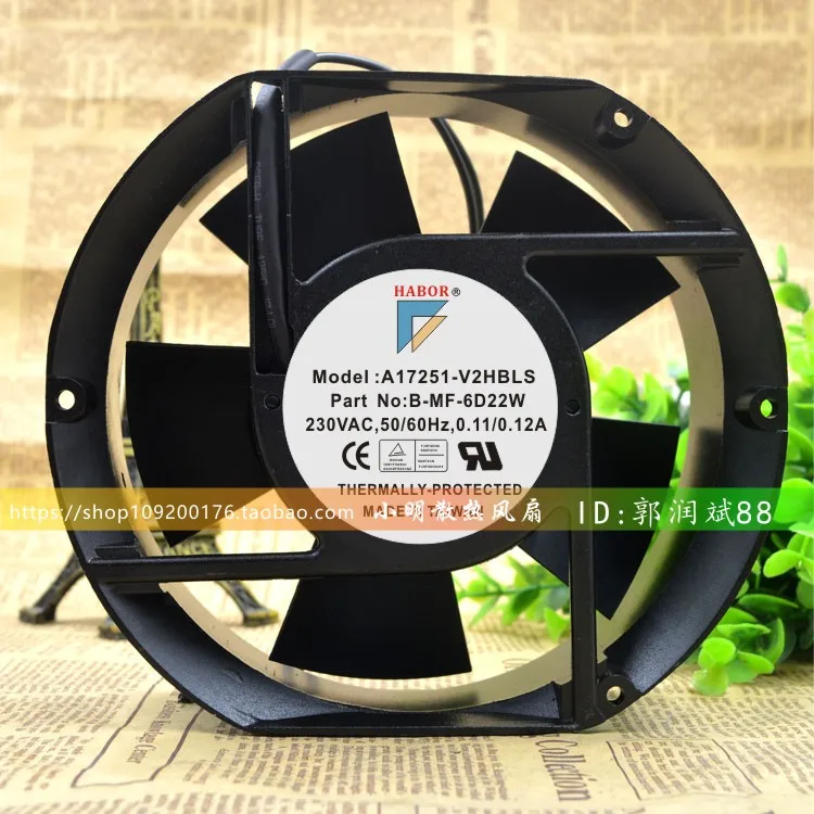 

NEW ORIGINAL A17251-V2HBLS 230V 0.11/0.12A metal 17580 172*51 mm COOLING FAN