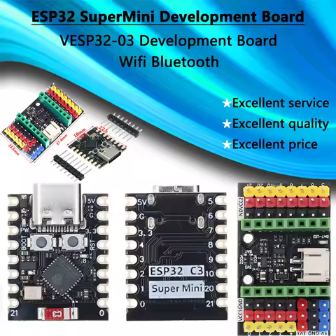 ESP32-C3 ESP32-S3 ESP32-H2 ESP32-C6 Placa de desarrollo ESP32 C3 SuperMini WiFi Bluetooth ESP32C3 SuperMini newNEWNew