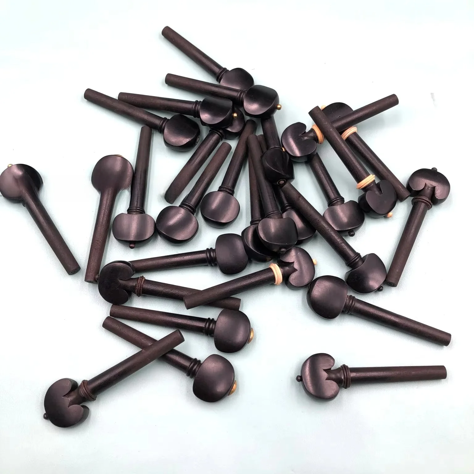 4Pcs 4/4 Violin Tuning Pegs Rosewood Ebony Jujube Wood Adjuster Keys String Winder Replacement Parts