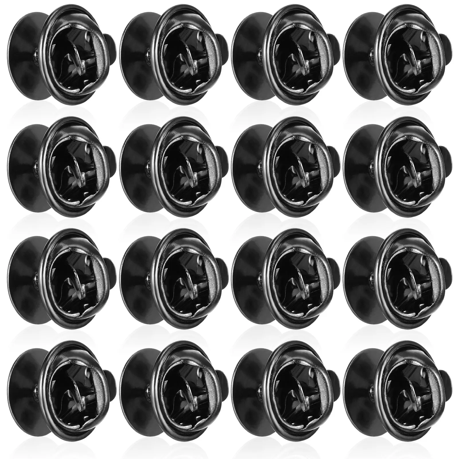 

50 Sets Lapel Pin Backs Copper Brooch Tie Clutch Metal Findings Craft Making Jewelry Replacement Lightweight Safe Portable DIY