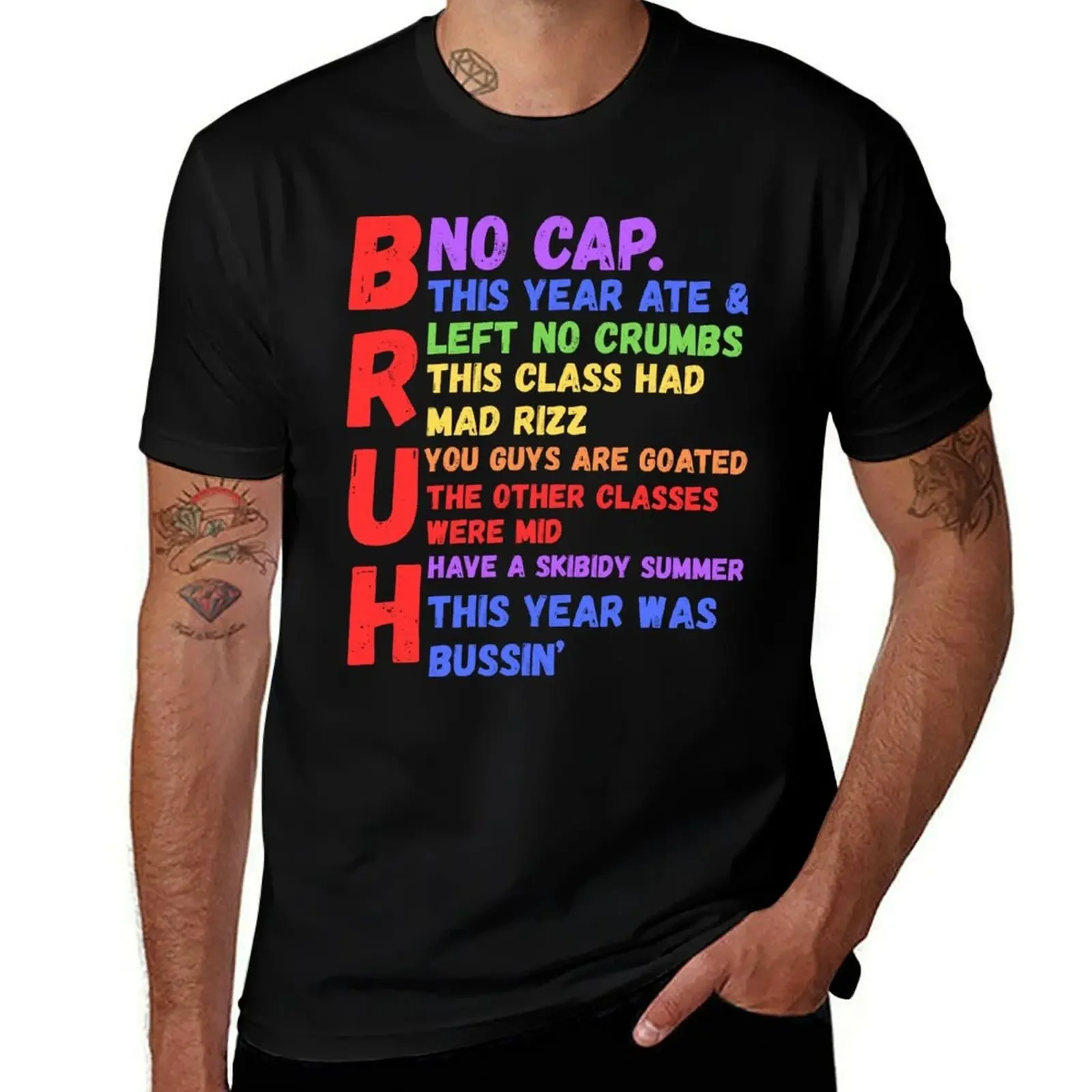 

This Year Ate And Left No Crumbs Bruh Last Day Of School, Have A Skibidi Summer T-Shirt