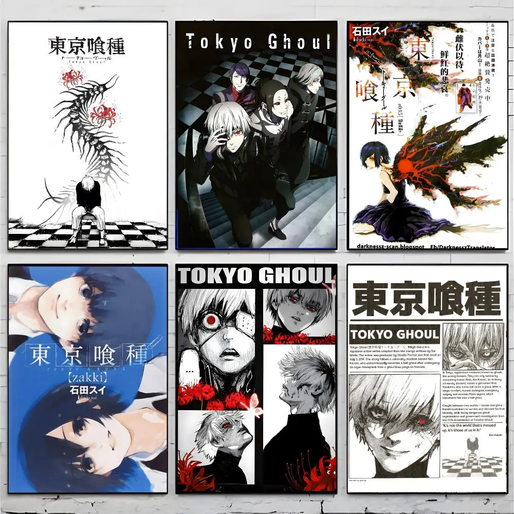 Anime Horror T-Tokyo Ghoul Poster Premium Decor Art & Gift for Household Lounge Home Ornaments