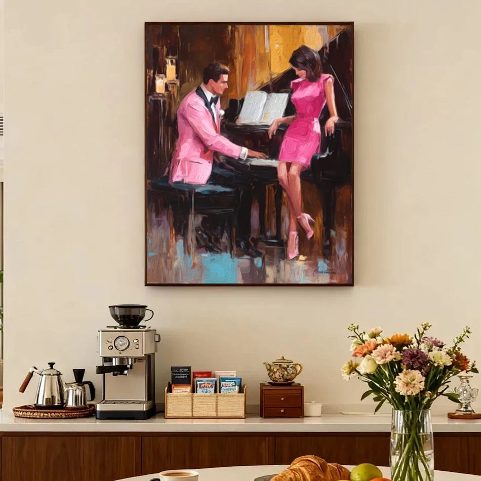 Art And Craft Valentine - 1pc frameless Painting By Numbers Acrylic