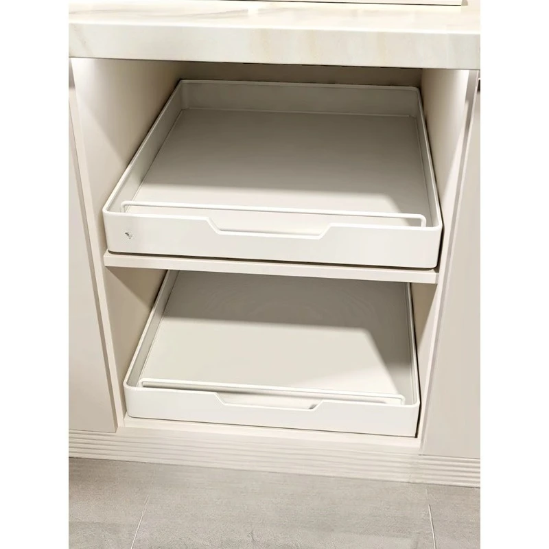 

Basket pull-out kitchen rack, sink, deep cabinet, dish tray, drawer storage box