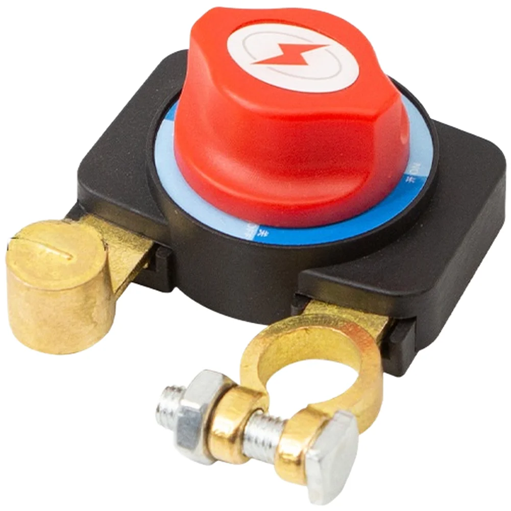 

12V 24V Battery Disconnect Switch Copper Construction for Vehicles Including Cars Trucks Boats RVs with Adjustable Clamps