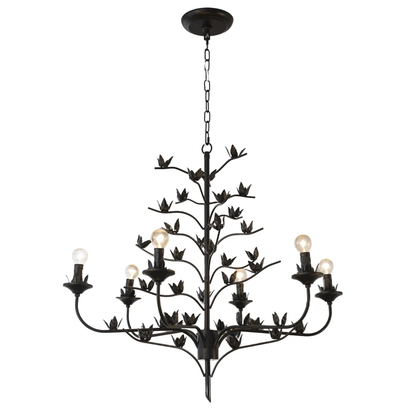 

American country chandelier creative light luxury French style living room dining room bedroom clothing store atmospheric decora