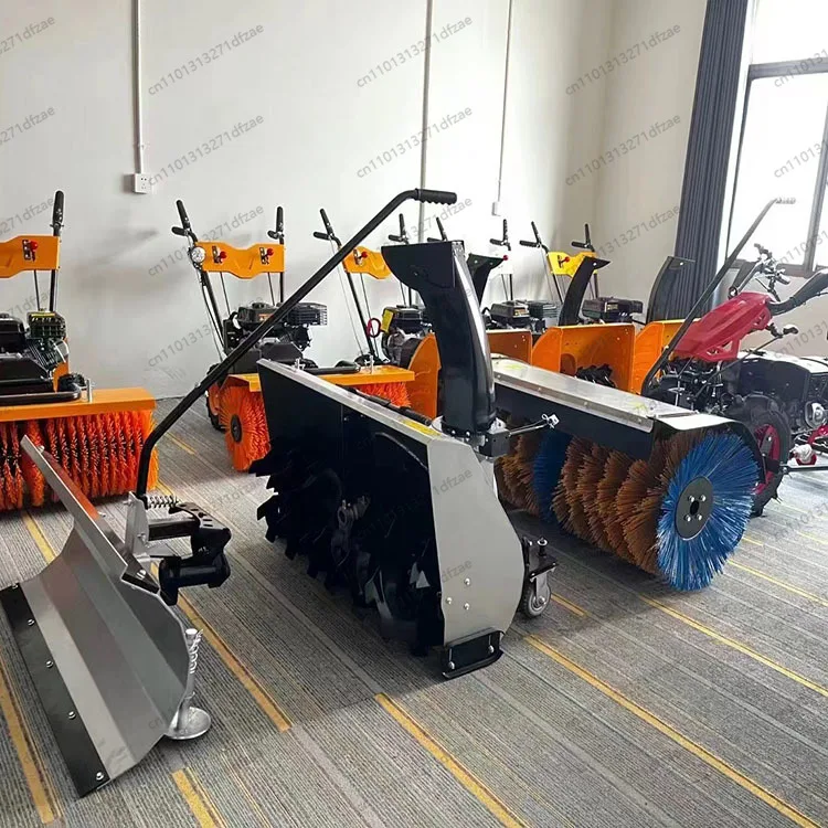 Self-propelled 3-in-1 Small Snowplow Household Snow Blower Hand-push Snow Sweeper