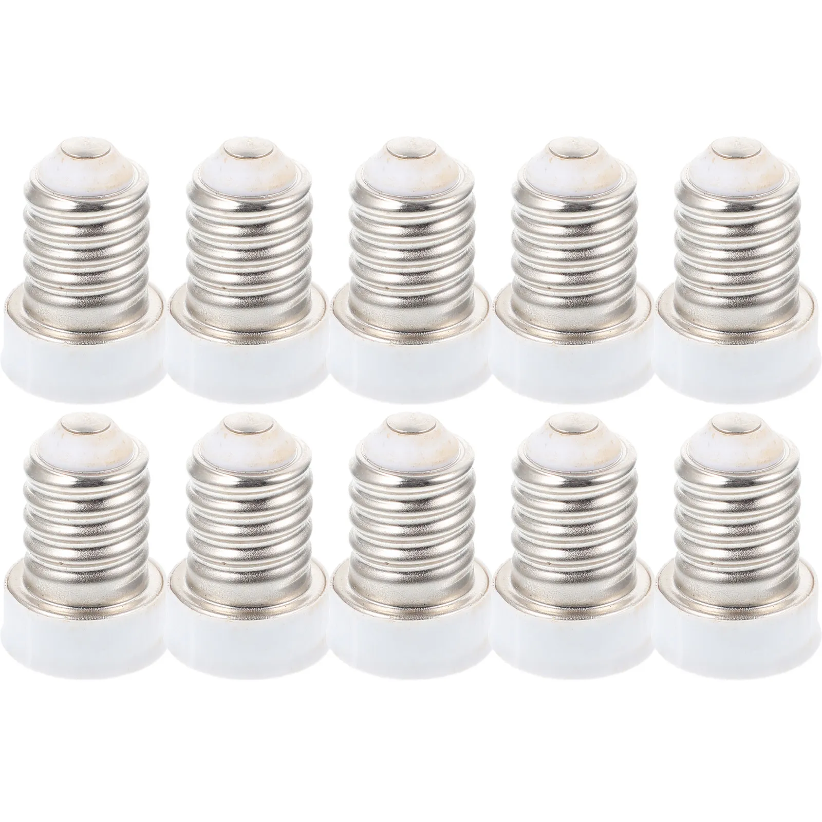 

Комплект из 10 переходников для ламп E14 на E12: адаптеры для цоколей светильников, для мастерских, гаражей, подвалов