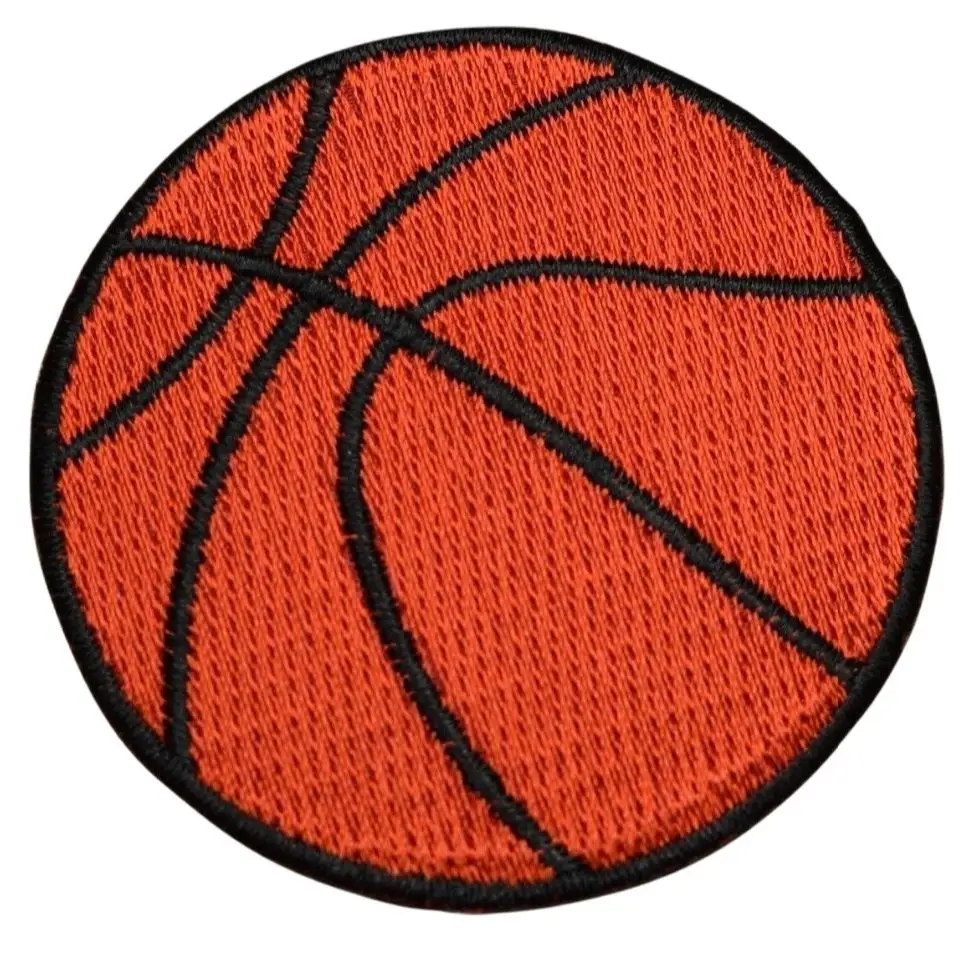 Custom embroidered Patches Basketball Sport Applique Iron Sew ON Patch can be customized factory direct  promotional gifts