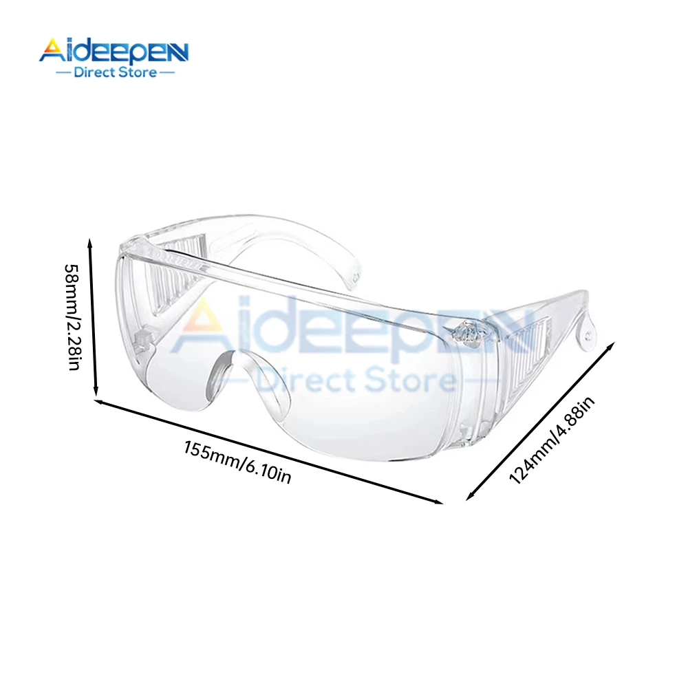 Safety Work Protective Glasses Transparent Windproof Sandproof and Impact-proof Labor Protection Glasses PC Material