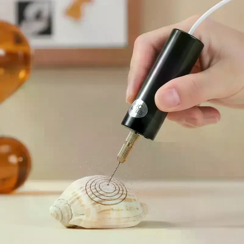 Mini Electric Drill DIY Electric USB Electric Drill Tools For Engraving Carving Polishing Precision Jewelry Wood Crafting