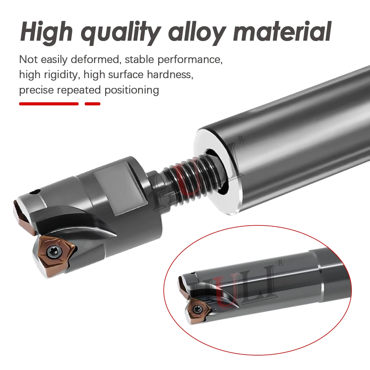 MFWN90 Series Miling Cutter Rod Locking Type Milling Cutter hardmetal CNC Lathe WNMU Double Sided Hexagonal Milling Insert Tool