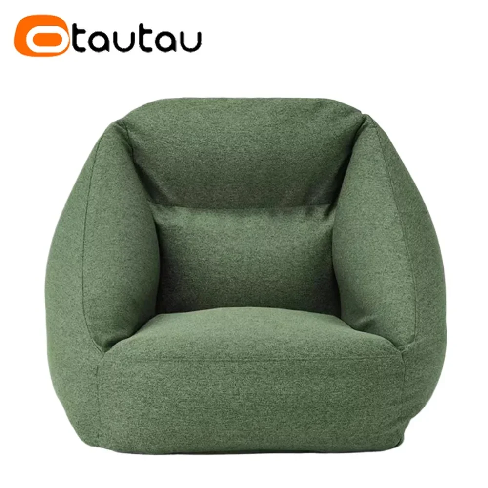OTAUTAU Wholesale Quality Cotton Linen Bean Bag Cover SF342【No Filler Inside! You Need To Buy Filler By Yourself !】